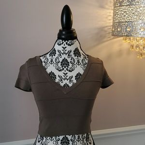 Bebe Bandage Crop Top with detail back